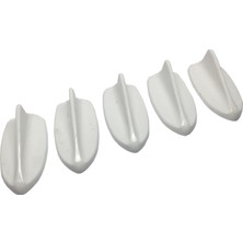 Vintessy Balık Sırtı Mini Süs Anten Beyaz 5'LI