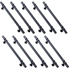 Odea 10 Adet Maça Siyah Metal Kulp 160 Mm-16 cm Mobilya Çekmece Mutfak Dolabı Dolap Kulpları Kulbu Kulpu
