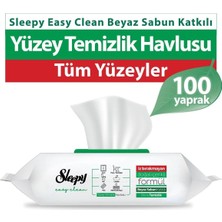 Odea Sleepy Easy Clean Yüzey Temizlik Havlusu (Beyaz Sabun Kokulu) 100'LÜ