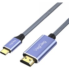 Odea Veggieg 4K/60Hz Type-C 3.1 To HDMI 2.0 Dönüştürücü Kablo 2 Metre