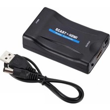 Odea Temiz Pazar Scart To HDMI Av Video Çevirici Dönüştürücü Adaptör