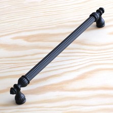 Odea 10 Adet Şah Kulp Mobilya Mutfak Dolabı Çekmece Dolap Kulpları Kapak Kulpu Kulbu Siyah 192 mm Metal