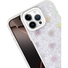 Vintessy iPhone 16 Pro Max Lumi Desenli Kapak - Beyaz