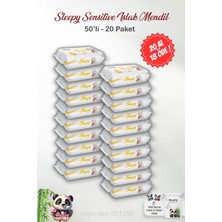 Odea 20 Al 18 Öde Sleepy Sensitive Islak Bebek Mendil 50'li ve Rosıe