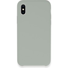 Vintessy iPhone Xs Max Kılıf Lansman Legant Silikon - Açık Gri