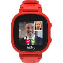 Odea Wiky Watch 5e Esimli Akıllı Çocuk Saati Görüntülü ve Sesli Arama, Gps, Sos, Konum Takibi, Güvenli Liste, 112 Acil, Gorilla Glass Dokunmati Renkli Ekran (Tüm Operatörler Esım) (Kırmızı)