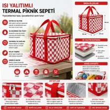 Odea Isı Yalıtımlı Termal Piknik Çantası Soğuk Sıcak Tutucu Sepet (15LT)