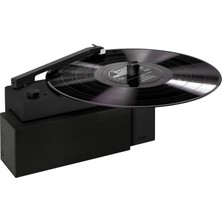 Odea Hym Originals Duo Ayrılabilir Bluetooth Hoparlörlü Şarjlı ve Taşınabilir Akıllı Pikap Plakçalar, Siyah