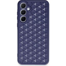 Vintessy Galaxy A25 5g Kılıf Petek Silikon Kapak - Lacivert