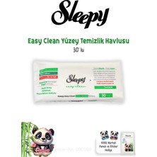 Odea Sleepy Easy Clean Beyaz Sabunlu Yüzey Temizlik Havlusu 30' Lu ve Rosıe Pamuk
