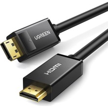 Odea Ugreen 4K Displayport HDMI Dönüştürücü Kablo, 3 Metre, Siyah