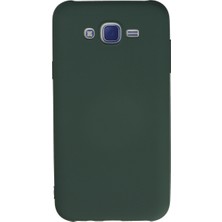 Vintessy Galaxy J7 Kılıf Nano Içi Kadife Silikon - Koyu Yeşil