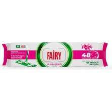 Odea Fairy Çok Amaçlı Mop Uyumlu Yer Temizlik Havlusu 50 Yaprak | Lilyum Çiçeği| Beyaz Sirke & Karbonat | 48 Saat Temizlik Etkili | Iz Bırakmayan Formül