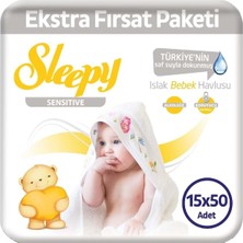 Odea Sleepy Sensitive Islak Havlu 50'li x 15 Adet