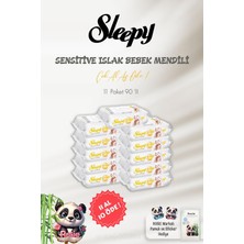 Odea Sleepy Sensitive Islak Mendil 90'lı 11 Al 10 Öde ve Rosıe Pamuk 60'lı