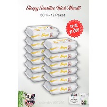 Odea 12 Al 11 Öde Sleepy 50'li Sensitive Islak Bebek Mendil ve Rosıe