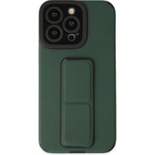Vintessy iPhone 14 Pro Kılıf Mega Standlı Silikon - Yeşil