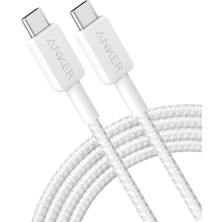 Odea Anker 322 Usb-C - Usb-C Hızlı Şarj Kablo, 1.8 Metre, Beyaz - A81F6