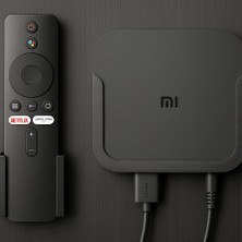 Odea Xiaomi Mi Tv Box S ve Mi Box Tv Stick S Ile Uyumlu Duvar Montaj Standı, Siyah, Bluetooth Uzaktan Kumanda Tutucu Aparatı