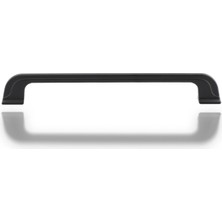 Odea 10 Adet Alperen Düz Mobilya Mutfak Dolabı Çekmece Dolap Kulpu 128 Mm-12.8 cm Kulbu Siyah Metal Kulp
