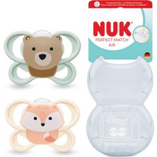 Odea Nuk Pm Air 2'li Emzik, 0-6 Ay, Kurt/ayı
