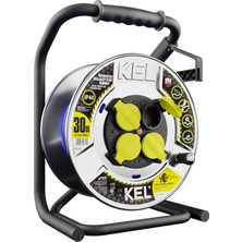 Odea Preis-Zone Kel 99455 Ağır Hizmet Tipi Uzatma Kablosu 30M, 3x2.5 Mm2