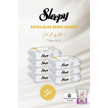 Odea Sleepy Extra Islak Bebek Havlusu 90 Adet 7 Al 6 Öde ve Bebe Pamuğu