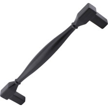 Odea 10 Adet Kare Kulp Mobilya Mutfak Dolabı Çekmece Dolap Kapak Kulpu Kulbu Siyah (96 Mm-9.6 Cm) Metal