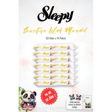 Odea 14 Al 12 Öde Sleepy Sensitive Islak Bebek Mendil 50'li ve Rosıe Pamuk