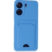 Vintessy Redmi 13C Kılıf Kelvin Kartvizitli Silikon - Mavi
