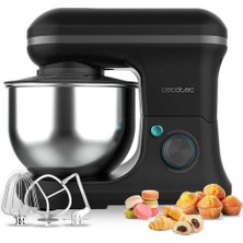 Cecotec Mutfak Robotu Cecomixer Merengue 5l 1200 Siyah. 1200W, 6 Seviye, 5 Fonksiyon, Planet Hareket, Zarif Tasarım, 5 Litrelik Paslanmaz Çelik Hazne ve Çırpma ve Yoğurma Aksesuarları