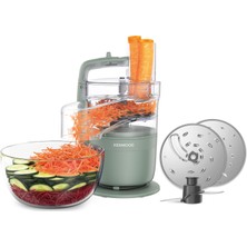 Kenwood Multipro Compact - Ekspres Servis Özellikli Kompakt Mutfak Robotu, Paslanmaz Çelik Bıçak, Kesme ve Rendeleme Diskleri, Darbe Fonksiyonlu, Yeşil (FDP23.140GR)