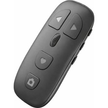 Odea Coverzone Bluetooth Sayfa Çevirme Kumandası Tekerlekli Uzaktan Kontrol Cihazı Telefon Tablet Uyumlu Video Kaydırma E-Kitap Okuma Selfie Çekim Medya Kontrol Aleti | Kr-06 (Gri)