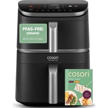Cosori Airfryer, Turbo Tower Pro, 10,8 L Dual Blaze Teknolojisi
