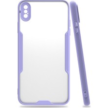 Vintessy iPhone Xs Max Kılıf Platin Silikon - Lila