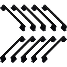 Odea 10 Adet Cemre Kulp 160 mm Siyah Metal Mutfak Mobilya Çekmece Mutfak Dolap Dolabı Kapak Kulbu 16 cm