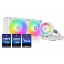 Odea Arctic Liquid Freezer Iıı - 280 A-Rgb Intel/amd Uyumlu, 280MM Radyatörlü, 2X14CM P14 Pwm Fanlı, Sıvı Işlemci Soğutucu Beyaz (AR-ACFRE00151A)