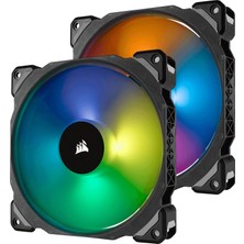 Odea Corsair ml Serisi ML140 Pro Rgb, 140MM, Pwm, Lighting Node Pro Rgb Kontrolcü Dahil, Manyetik Yataklı Rgb Fan, 2'li Paket (CO-9050078-WW)