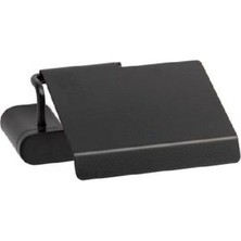 Odea System Ovalın Kapaklı Tuvalet Kağıtlığı Siyah Renk 87X137X159 mm