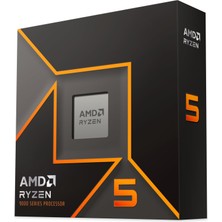 Odea Amd Ryzen 5 9600X Işlemci, 6 Çekirdek/12 Dizginsiz Iplik, Zen Mimarisi 5, 38MB L3 Önbellek, 65 W Tdp, 5,4 Ghz'e Kadar Frekans Artışı, Soket Am5, Ddr5 ve Pcıe 5.0, Fan Yok