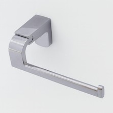 Odea Krom Gümüş Kapaksız Lüks Tuvalet Kağıtlık Vidalı Paslanmaz Metal Duvara Monte Banyo Kağıt Aparatı