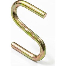 Odea Beşel Gold S Kanca Seti - 100 Adet, Çok Amaçlı Metal Askı, Mutfak Gereçleri, Gardırop ve Banyo Düzenleyici, Şık Pirinç Görünümlü Dayanıklı Çelik Kanca (5 Cm, Büyük S)