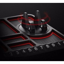 Odea Luti Concept Kaydırmaz Çok Fonksiyonlu Araç Içi Telefon Tutucu, Kaymaz Mat Telefon Numarası Göstergeli Oto Telefon Tutucu Silikon Mat, Araba Torpido Organizer