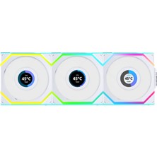 Odea Lian Li Unı Fan Sl Wıreless LCD 3X120MM Beyaz Kasa Fanı (G99.12SLLCD1W3W.00)