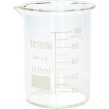Odea Isotherm Beher Cam Kısa Form 100ML