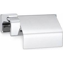 Odea Alper Banyo F1 Model Lüx Krom Kapaklı Tuvalet Kağıdı Askısı, Montajlı Metal Wc Kağıtlık, Parlak Krom Banyo Aksesuarı, Duvara Vidalı Tuvalet Kağıtlığı, 5 Yıl Garantili