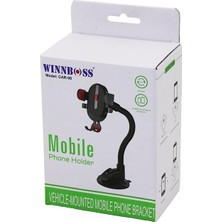Odea Chermik Wınnboss Car-06 Araç & Oto Telefon Tutucu (360° Eğilip Bükülen Akrobat Kol) (Vantuzlu & Oynar Baş& Genişlik AYARI)*100