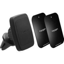 Odea Spigen H12 Manyetik Araç Içi Havalandırma Telefon Tutucu + 2 Adet Plaka Tüm Telefonlara Uyumlu Siyah - 000CD20115 (Spigen Tr Garantili)