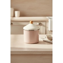 Odea Bambum Nostalji Emaye Ahşap Saplı Baharatlık, Toprak, 12 Cm, 1,0 L