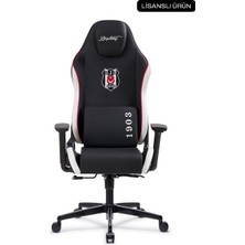 Odea Fanchair Beşiktaş Siyah Beyaz Lisanslı Oyuncu Koltuğu